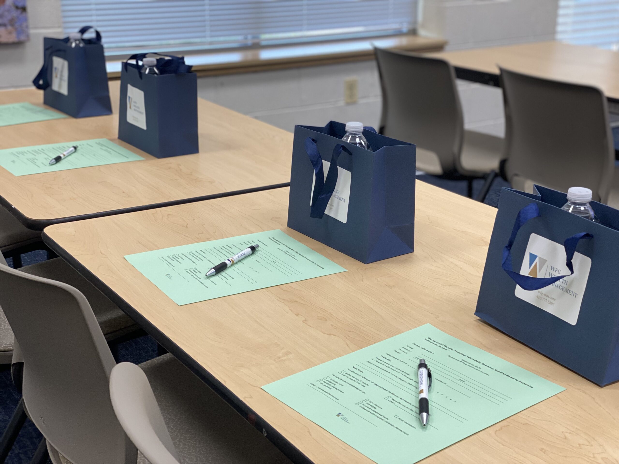 Gary J. Arthur Community Center seminar seating.