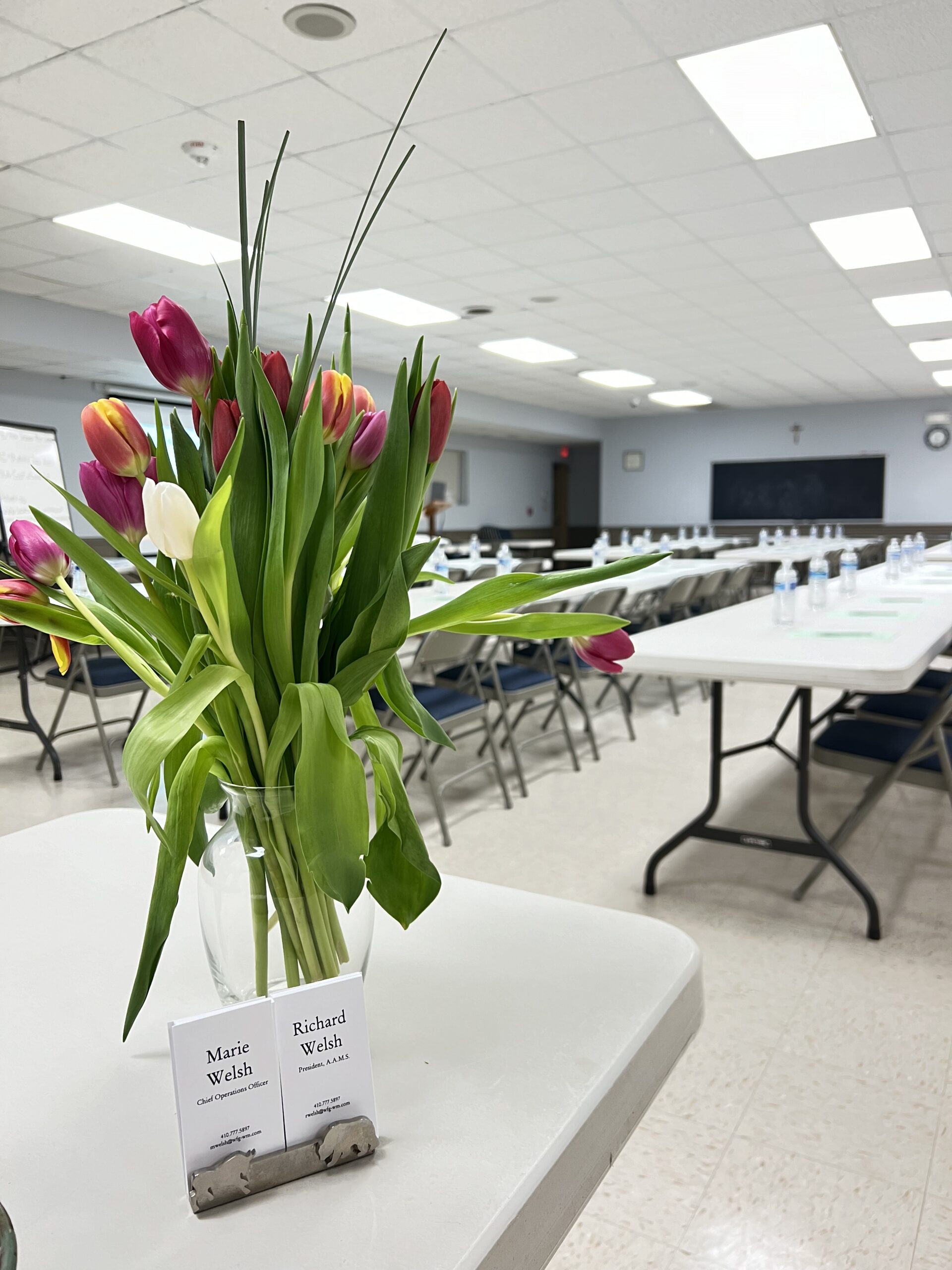 St. Michael's Seminar Entrance Table.